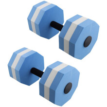 EVA Foam Dumbbell Set, Water Weights, Water Aerobics, Aquatic Therapy, Pool Fitness, Water Workout(2pcs) White