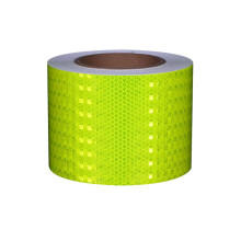 Reflective Safety Tape 10cm x 25m Yellow Waterproof Self Adhesive Arrow Design for Vehicles and Trailers