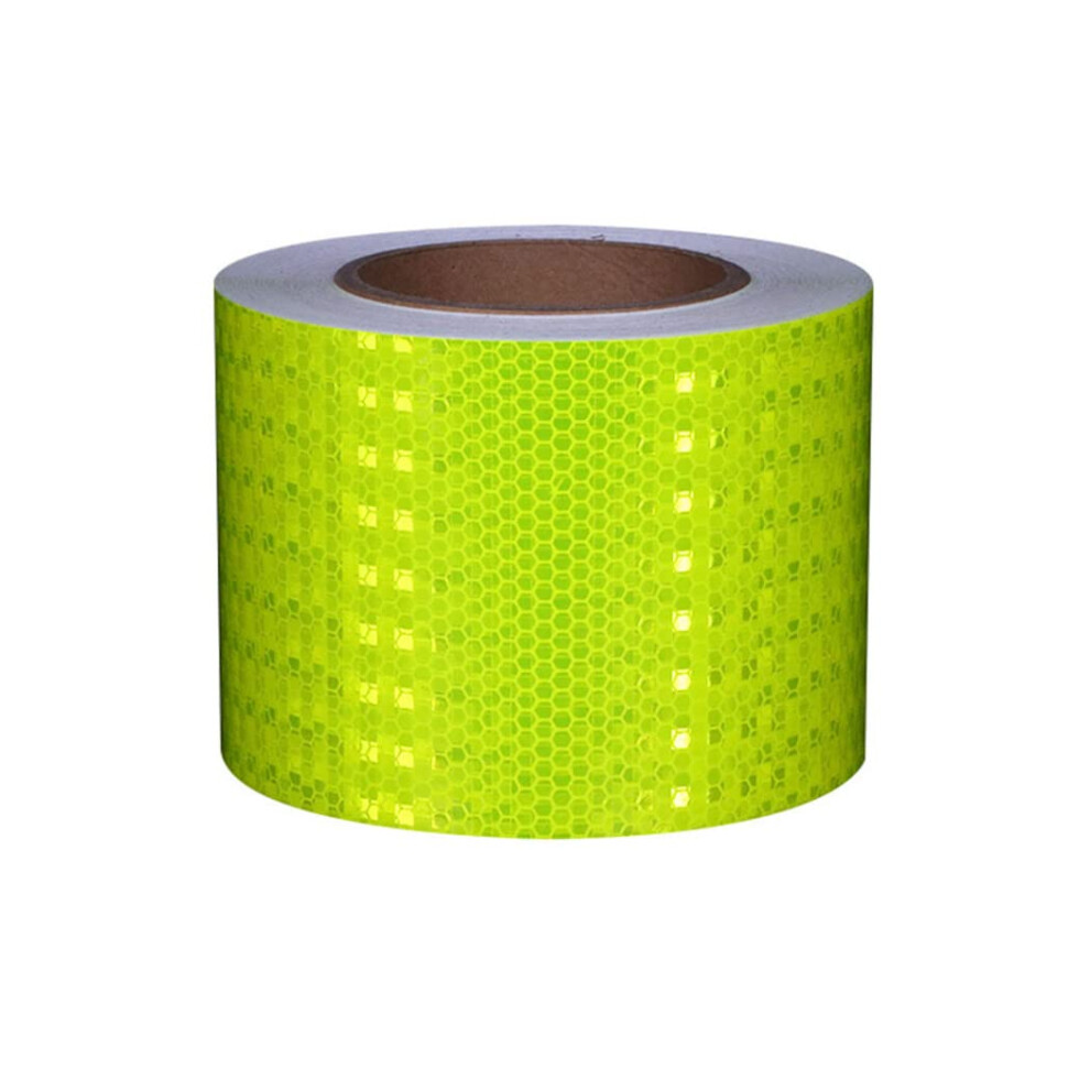 Reflective Safety Tape 10Cm X 25M Yellow Waterproof Self Adhesive Arrow Design For Vehicles And Trailers 9771547401186