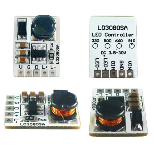 2X LD3080SA 20W  3.5-30V Step-Down HB LED Driver Module - Buck Constant Current Module 910MA