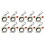 10Pcs Fluorescent Cable Tie Organizer Storage Cable Tie Holder Portable Cable Tie Storage Tool 1