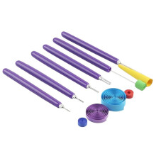 6 Stuks Papier Quilling Gereedschap Gleufset Roestvrij Staal Papier Quilling Pin Tool Diy Papieren Kaart Maken Project Tool