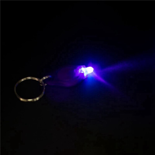 Pack of 200 LED Keychain Flashlight, 395Nm UV Keychain Flashlight, UV Light Flashlight Keychain, 1
