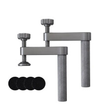 2 Abrazaderas de Banco para Perros con Almohadilla Antideslizante, Abrazadera de Sujeción de 19 Mm, Abrazaderas de Mesa Ajustables de Aluminio para