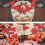 400 Pcs Solid Red Toothpick Flags Small  Plain Red Color Stick Cupcake Toppers Flags DIY Decoration 6