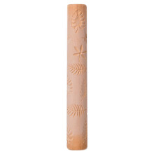 Pottery Tools Texture Clay Modeling Pattern Rollers Set Wooden Handle Pottery Tool Kit with Patterns D