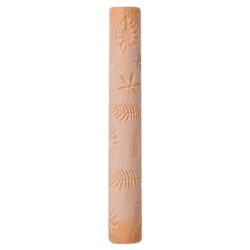 Pottery Tools Texture Clay Modeling Pattern Rollers Set Wooden Handle Pottery Tool Kit with Patterns D
