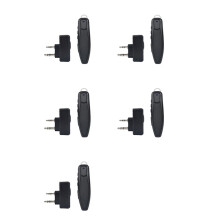 5X Walkie Talkie Draadloze PTT-Headset Oortelefoon Handsfree K-Stekker voor Microfoon-Headsetadapter