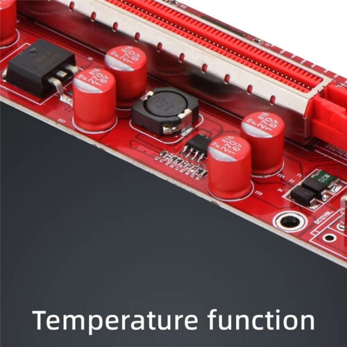 PCIE Riser 013 Pro PCI Express X16 6Pin USB 3.0 LED-Temperatuur voor Bitcoin Miner Mining V013 Pro GPU Riser 2
