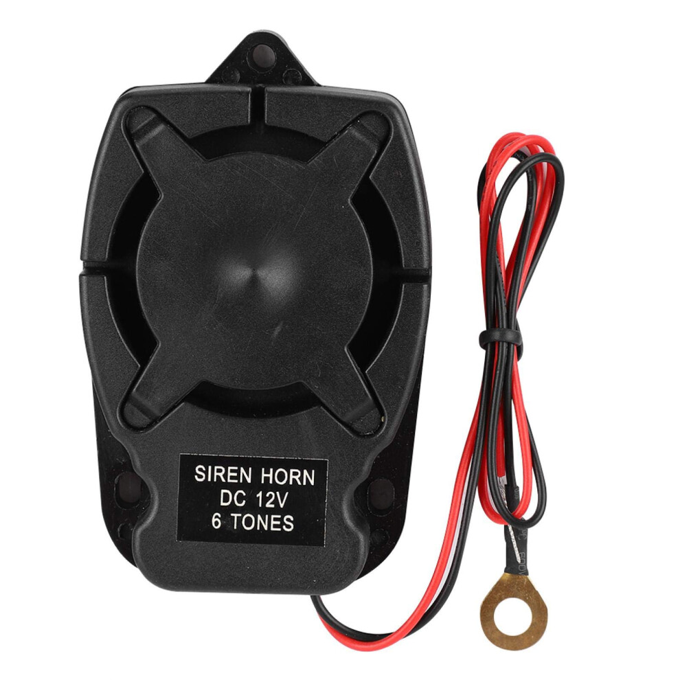Dc12v Car Alarm Siren 110Db Loud 6 Sound Vehicle Security Alarm Speaker For Anti Theft 9092120025385