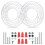 4 Pack Light Fixture Mounting Brackets, Ceiling Light Mounting Plate, Wall Light Mount Blocks with Screw and Nuts 2