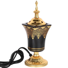 Electric Incense Burner Frankincense Incense Holder Vintage Arabic Censer Burner Home Office Yoga Spa Ornament US Plug