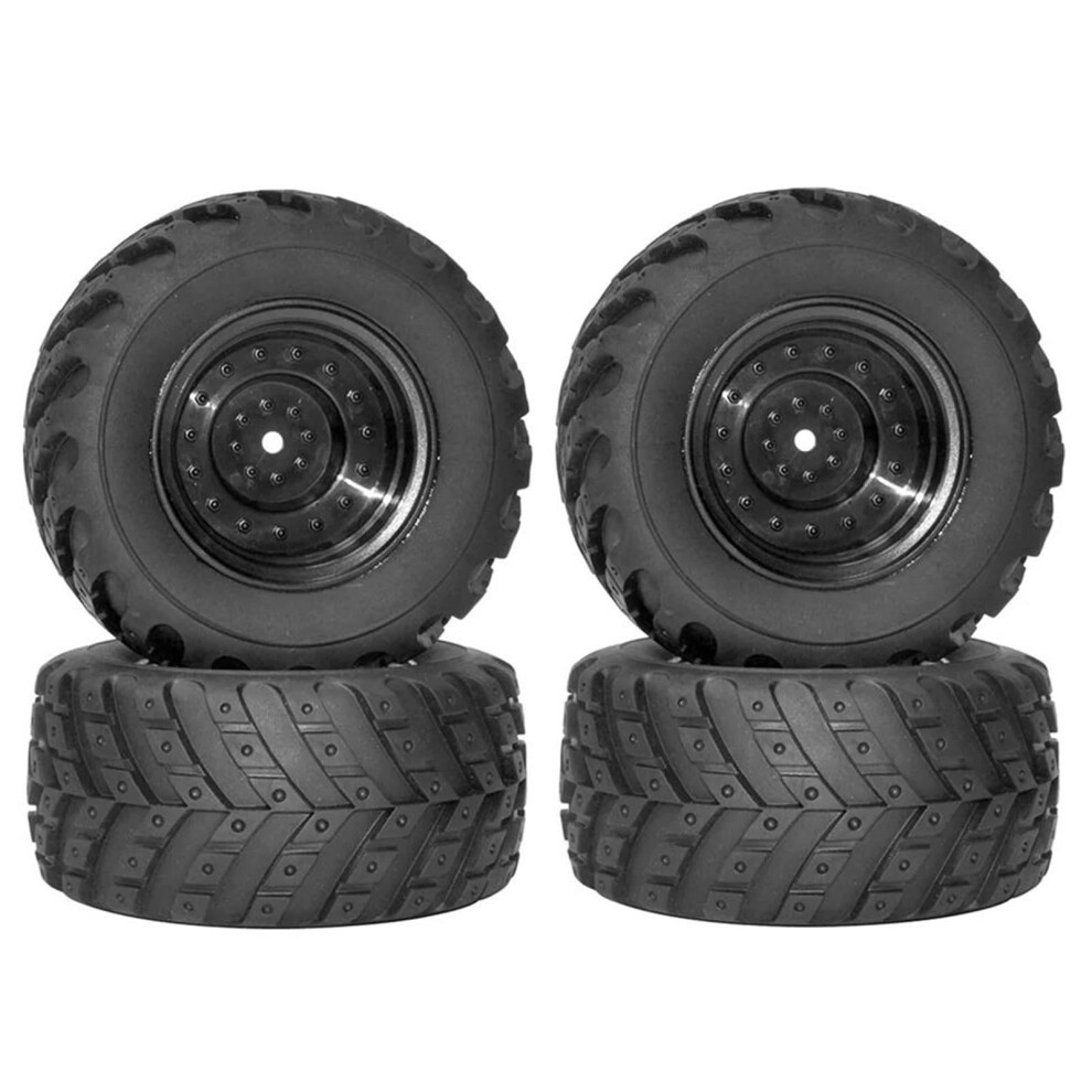 Rc Car Tires And Wheels For Hbx Haiboxing 1/12 Scale, Rubber Rims, Enhanced Offroad Traction 9092120026122