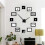 2X 3D Clock Hands,DIY Large Clock Movement Mechanism Needles,Wall Accessories Part Replacement,Black 6
