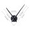 2X 3D Clock Hands,DIY Large Clock Movement Mechanism Needles,Wall Accessories Part Replacement,Black 9