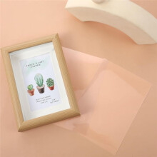 50pcs Clear Acetate Sheets Transparent Plastic Sheets Heat Embossing Cards for DIY Scrapbook Photo Frames