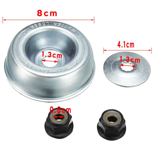 8Pcs Replacement Gearbox Blade Nut Fixing Kit for Brushcutter Strimmer 2
