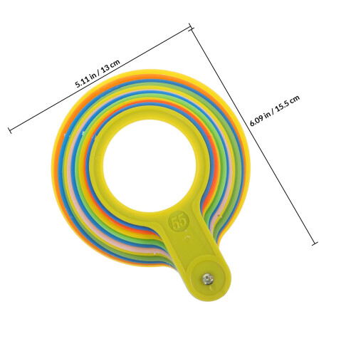 1Set Plastic Meetcirkel Fruit En Groente Diametermeter Multikleur 1