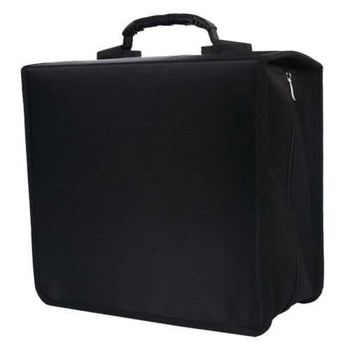 2X CD Case, 400 Capacity DVD Case CD Wallets Protective CD Storage Organizer Holder Booklet Album Box Binder (Black) 1