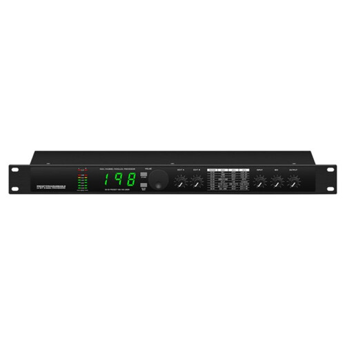 2X Professional Digital Reverberation Multi Effect DSP Processor Audio Processor Equalizer US PLUG 1
