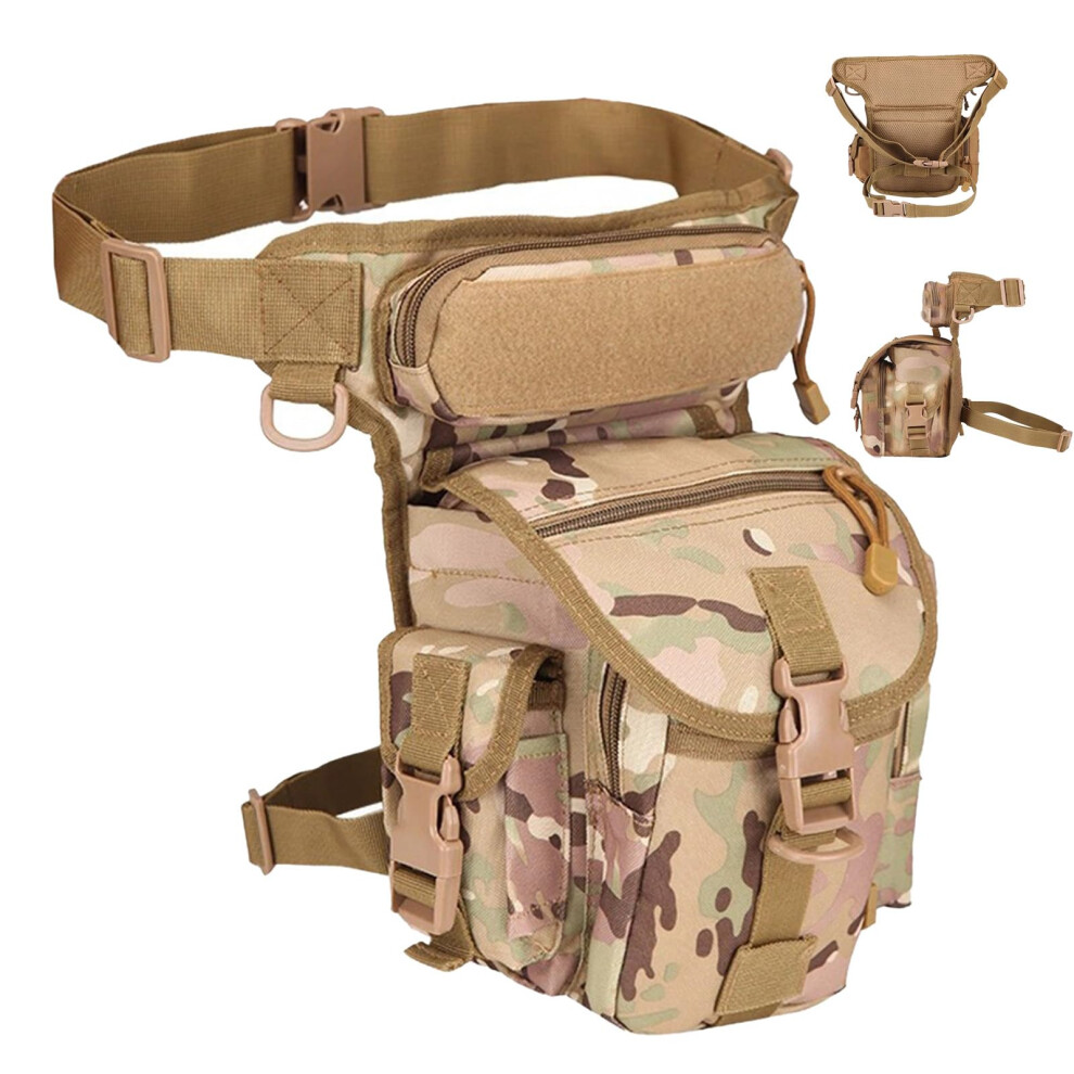 Motorcycle Leg Bag Waterproof Yellowa With Adjustable Tactical Thigh Strap For Travel 9092120027570