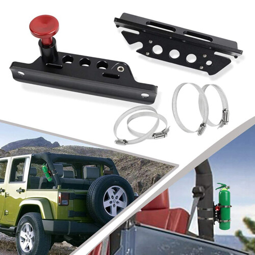 2X Universal Quick Release Roll Bar Fire Extinguisher Mount Bracket for    RZR Ranger  Maverick 1