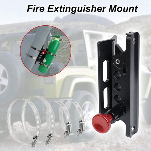 2X Universal Quick Release Roll Bar Fire Extinguisher Mount Bracket for    RZR Ranger  Maverick