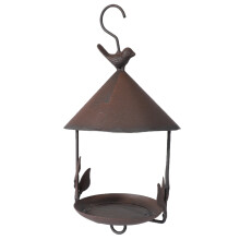 2X Bird Feeder Bird Outdoor Iron Rainproof Windproof Hanging Style Feeder for Various Pet Birds Feeding Supplies