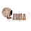 2X  Natural Coconut Husk Coconut Hide with Ladder for Bird Shell Hideaway Durable  2 3