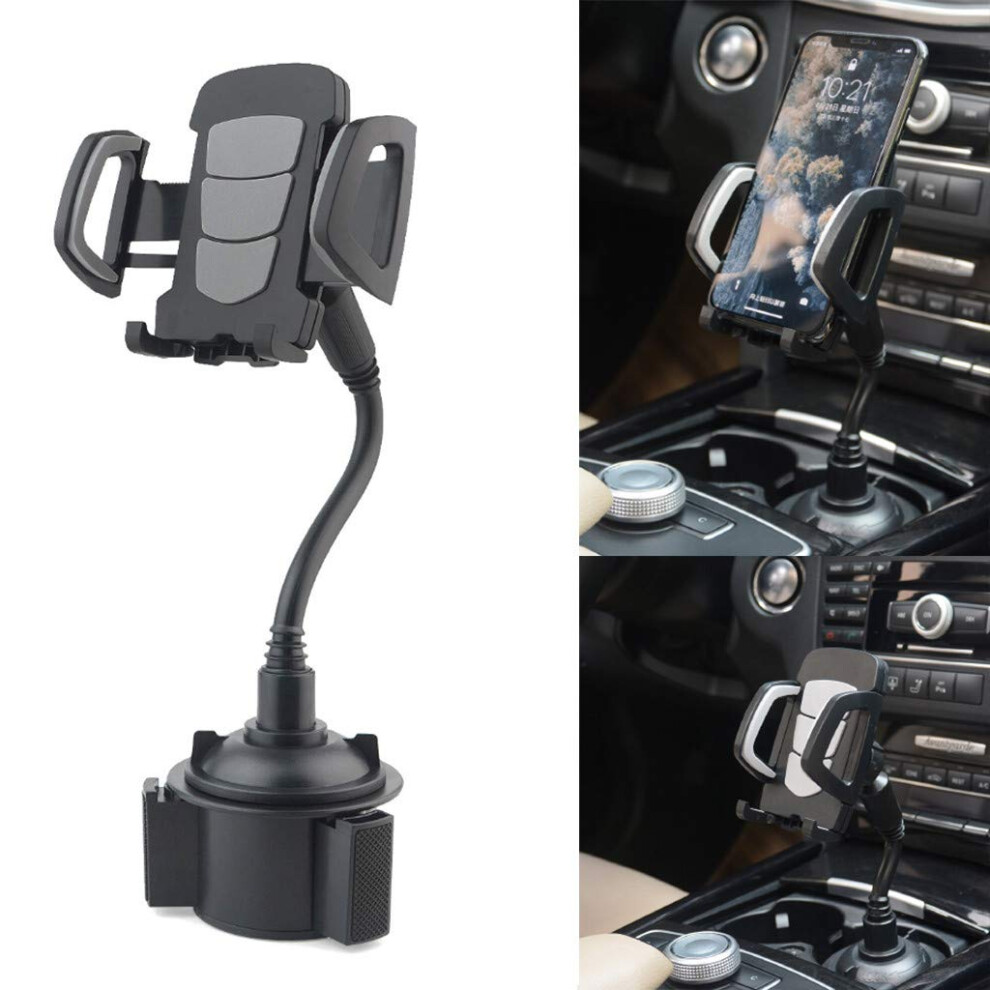 Car Cup Holder Phone Mount With Adjustable Gooseneck And 360 Rotation For Iphone And Samsung 9092120027549