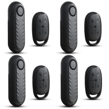 110dB Waterproof Anti Theft Bike and Motorcycle Alarm with Remote Control, 4 Pack