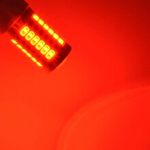 7443, T20 LED Bulbs Red 900 Lumens Super Bright Turn Signals Brake Stop Parking Light Back Reverse Light(Pack of 6)