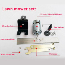 2X DIY Lawn Mower Set 12V 775 Motor Manganese Steel Blade Garden Moving Tools Tool Grass Cutting Machine