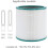 2X True HEPA Replacement Filter Compatible with   Purifier Pure Cool Link TP01 TP02, TP03, Part 968126-03 2