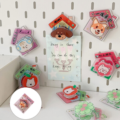 Kitchen Magnet Set Cartoon Character Designs-Four leaf grass 1