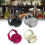 Compatible 30oz Water Bottle Straw Lid with-Raspberry red 2
