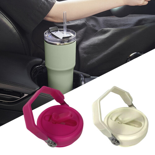 Compatible 30oz Water Bottle Straw Lid with-Raspberry red 2