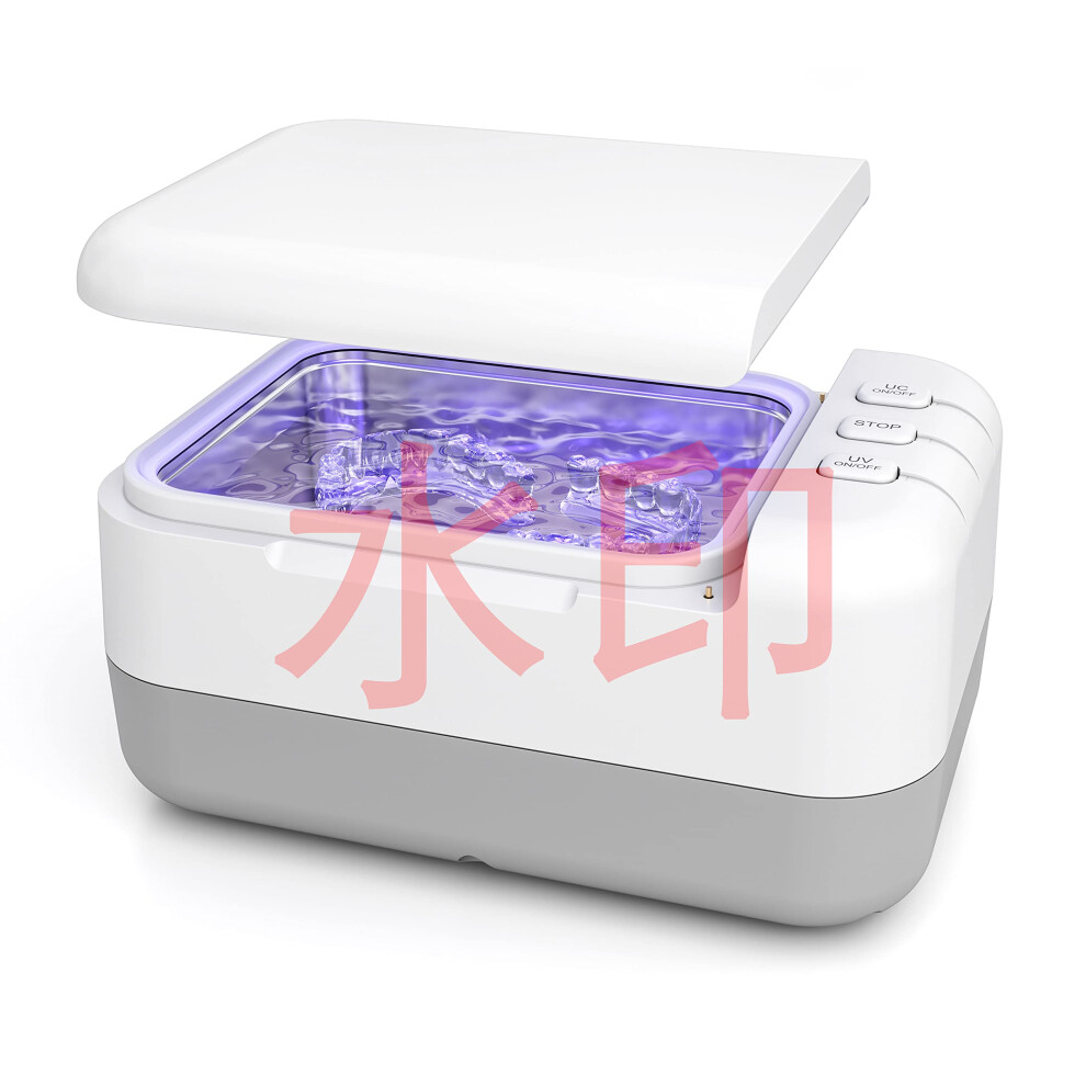 Ultrasonic Denture Cleaner with UV, Dual Action for Aligners, Retainers, Jewelry and Mouth Guards