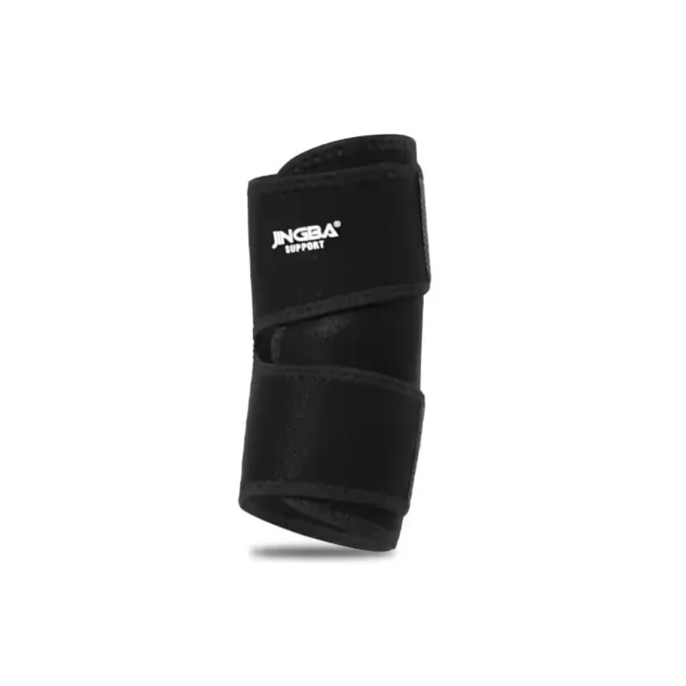 Adjustable Neoprene Elbow Support Brace with Wrist Strap for Sports Injury Recovery