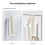No Drilling Folding Clothes Drying Rack Towel Hooks Coat Rack Hat Wall Hanger Adhesive Wall Hooks Storage Hanging Gray 5