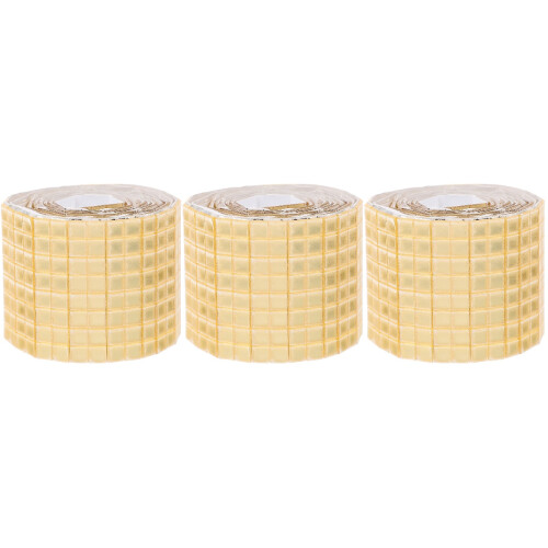 Durable Golden Mirror Tile Stickers for DIY Wall Decoration 2