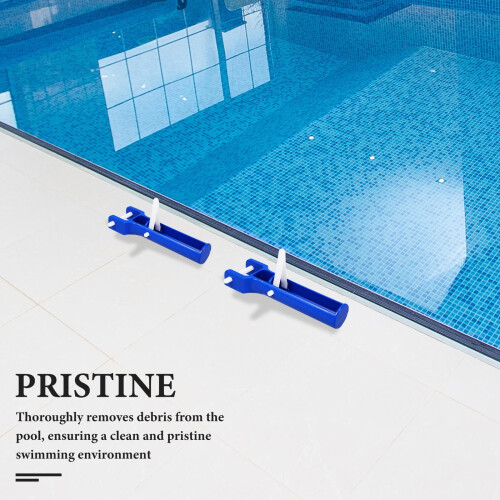 2Pcs Swimming Pool Cleaning Sucker Handle Professional Plastic Pool Vacuum Handle Accessory 2