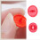 100Sets Resin Snap Button Colorful Sewing Button Fasteners-red 2