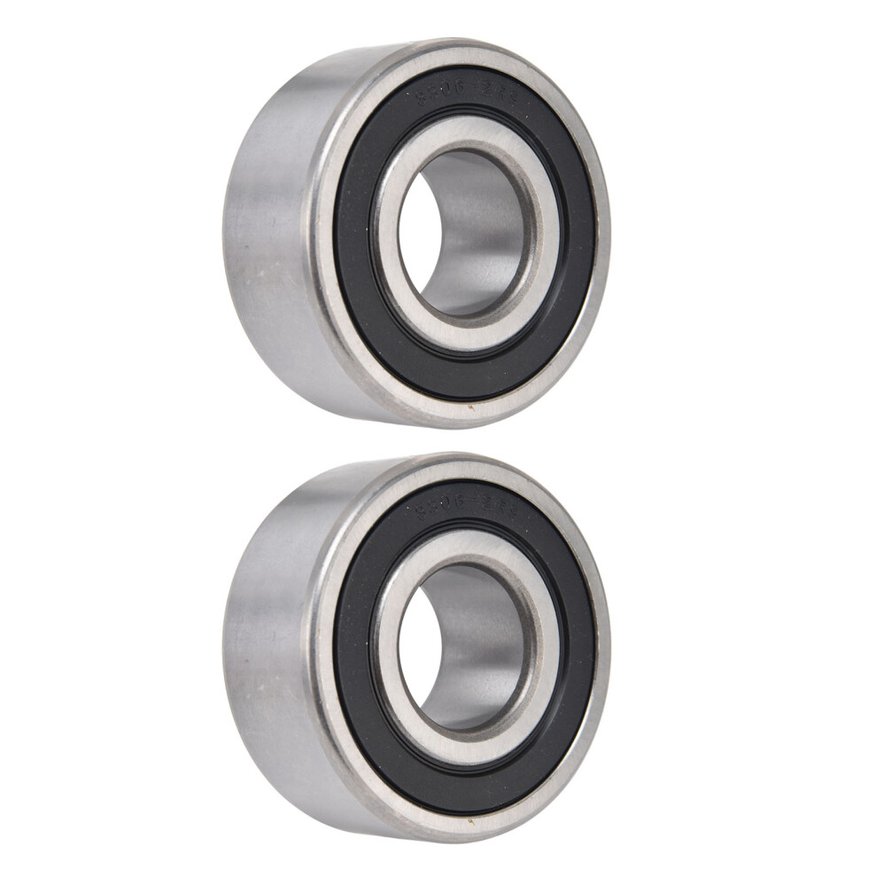 2Pcs Double Row Ball Bearing 3306-2Rs High Speed Industrial Steel 9471390649109