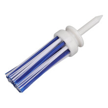 Plastic Golf Tee Long Ball Base 83mm White & Blue Low Friction