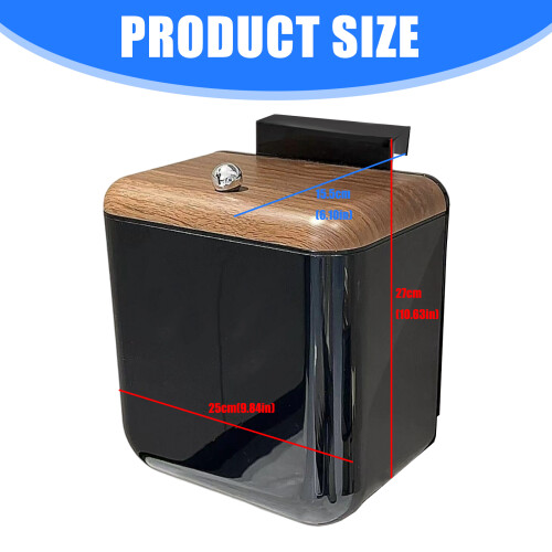 Wall Mounted Kitchen Waste Container with Slide Top Odor Control 2
