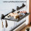 Sturdy Suction Mounted Foldable Clothes Rack With Mesh-Gun grey 3