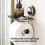 Plastic Stainless Steel Bathroom Organizer Wall-walnut color 6