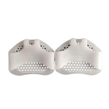 2PCS Silicone Gel Bunion Corrector and Toe Separator for Hallux Valgus Pain Relief Wide White