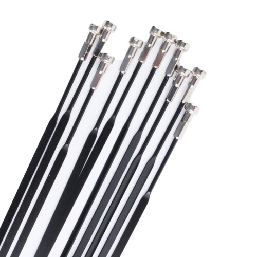 Bike Spokes Steel Flat Straight Pull 10pcs 1